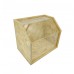 FixtureDisplays® Donation Box Fundraising Church Tithes Offering Building Fund with Lock and Keys, Made from Particle Board Wood Rustic Box Clear Cover 13.9